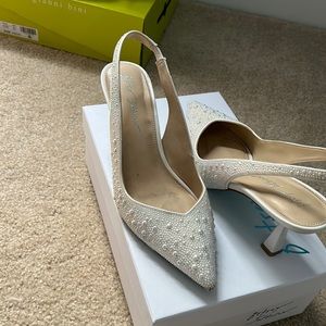 Blue by Betsey Johnson Clark Pearl Slingback Pumps